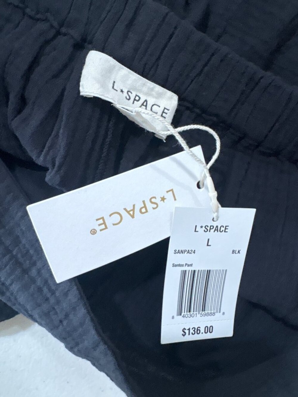 LSPACE Santos Pant in Black Large New Womens Wide leg relaxed fit - Picture 10 of 14